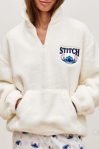 Sweat de pyjama Stitch Lilo et Stitch Disney - Ecru
