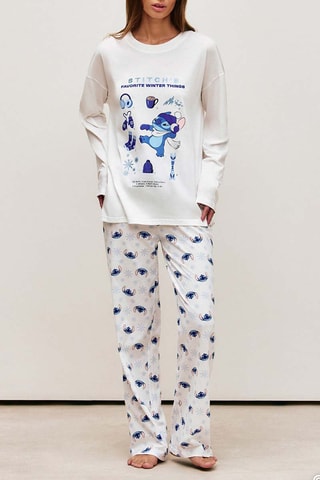 T-shirt de pyjama Stitch Lilo et Stitch Disney Skistitchiz - Blanc