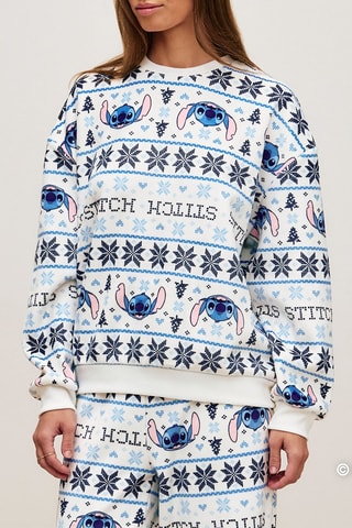 Sweat de pyjama Stitch Lilo et Stitch Disney Coldstitchiz - Ecru