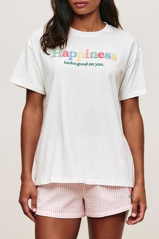 T-shirt de pyjama Brodmultiz - Ecru