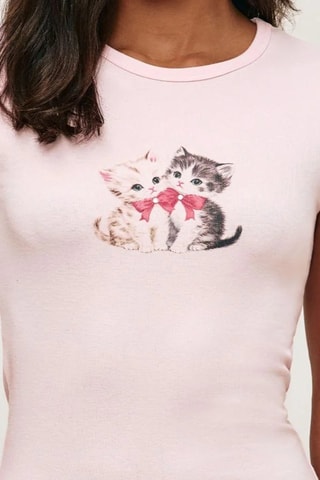 T-shirt pigiama Cuteanimiz - Rosa