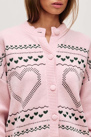 Cardigan pigiama Heartcardiz - Rosa