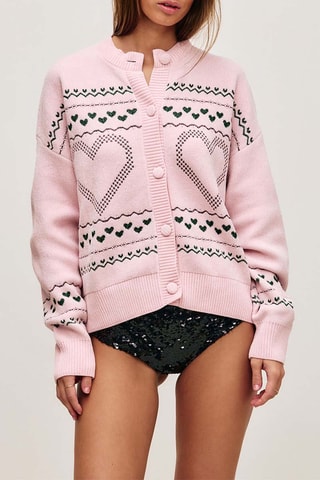 Cardigan pigiama Heartcardiz - Rosa