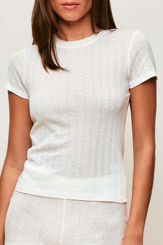 T-shirt de pyjama Whitepointiz - Blanc