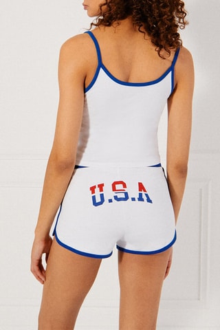 Short de pyjama Usaiz - Blanc