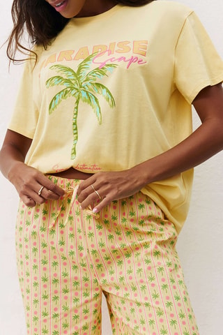Pantalon de pyjama Summergraphiz - Jaune