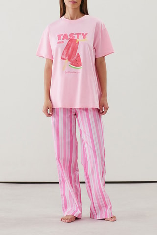 Pantaloni pigiama Summergraphiz - Rosa