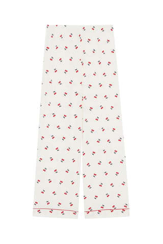 Pantaloni pigiama Cozycherriz - Bianco
