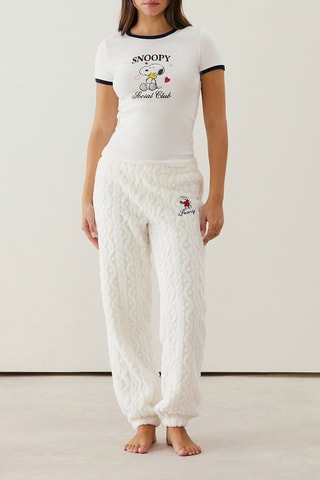 Pantalon de pyjama Snoopy Knitsnoopyiz - Blanc