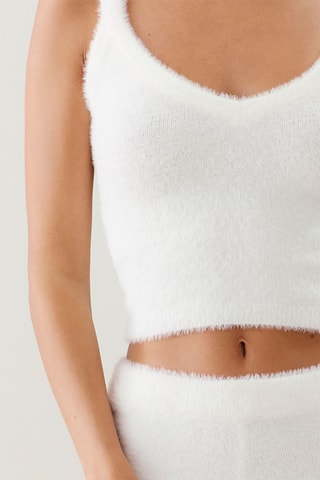 Pantaloni pigiama a vita alta Fluffyliz - Bianco