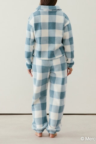 Pantalon de pyjama Miffy Miffy et ses amis Checkmiffiz - Ciel