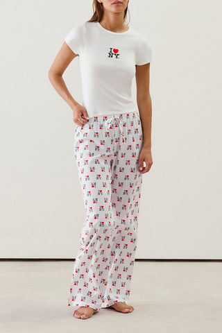 Pantaloni pigiama Ilovenyiz - Bianco