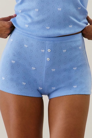Shorts pigiama Bowbrodiz - Celeste