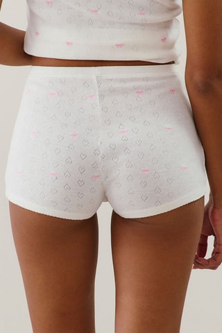 Short de pyjama Bowbrodiz - Blanc