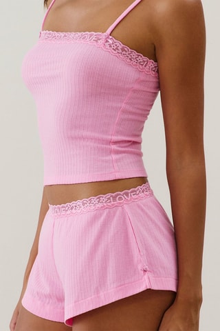 Short de pyjama Lovelaciz - Rose