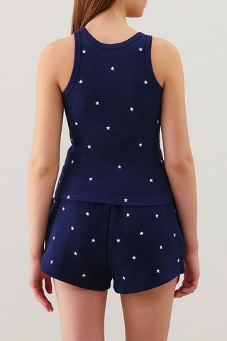 Shorts pigiama Broderiz - Navy