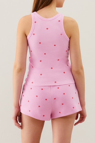 Short de pyjama Broderiz - Rose