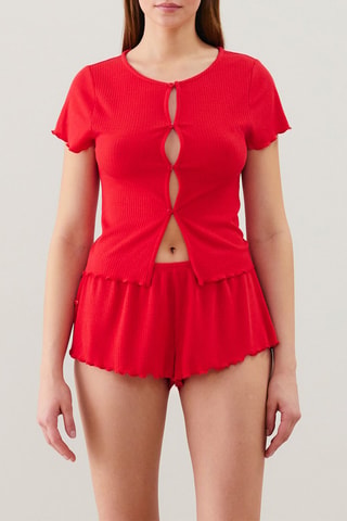 Shorts pigiama Minicutiz - Rosso