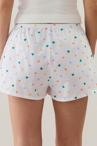 Short de pyjama Nightpopiz - Blanc