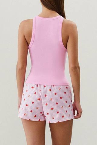 Short de pyjama Nightpopiz - Rose poudré