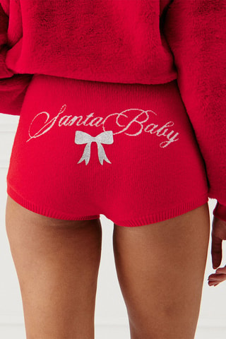 Short de pyjama Bowknitiz - Rouge