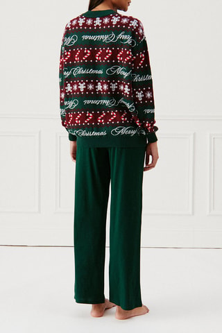 Pantaloni pigiama Bowknitiz - Verde scuro