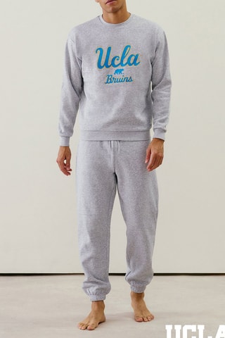 Pantaloni sportivi pigiama UCLA Uclaiz - Grigio chiaro melange