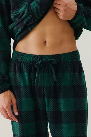 Pantaloni pigiama Carrpolairiz - Verde scuro e nero