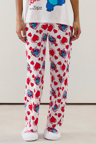 Pantalon de pyjama Stich Lilo et Stitch Disney Cutestitchiz - Ecru