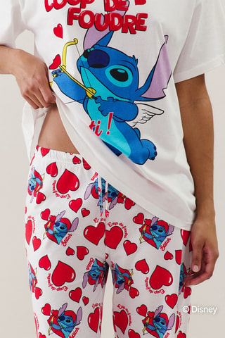 Pantalon de pyjama Stich Lilo et Stitch Disney Cutestitchiz - Ecru