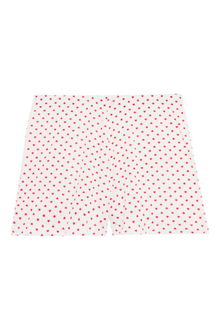Short de pyjama Alldayiz - Blanc et rouge