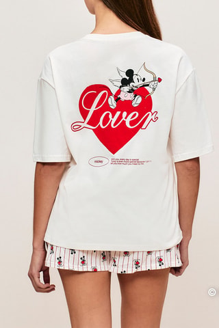 Short de pyjama Mickey Disney - Blanc