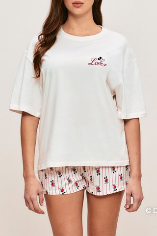 Short de pyjama Mickey Disney - Blanc