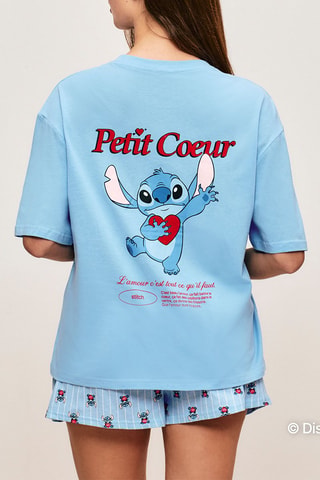 Short de pyjama Stitch Lilo et Stitch Disney Lovestitchiz - Ciel