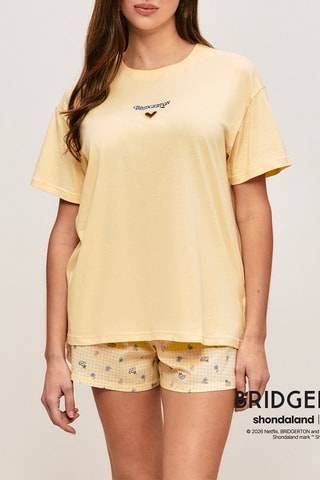 Short de pyjama La Chronique des Bridgerton Bridgertiz - Jaune