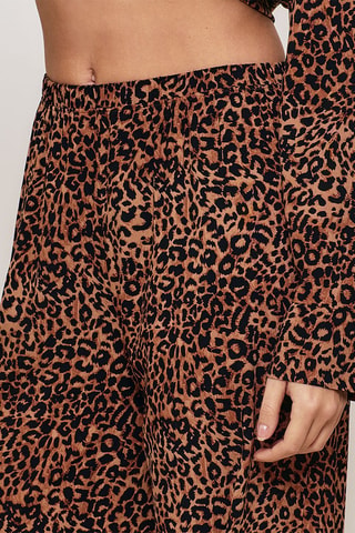Pantaloni pigiama Mixleoniz - Marrone chiaro e nero