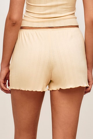 Short de pyjama Flowersquariz - Jaune
