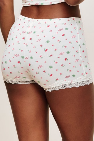 Short de pyjama CUteaopiz - Blanc