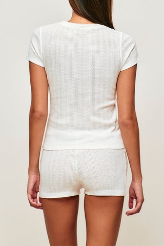 Short de pyjama Whitepointiz - Blanc