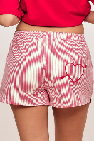 Short de pyjama Loveliz - Rouge