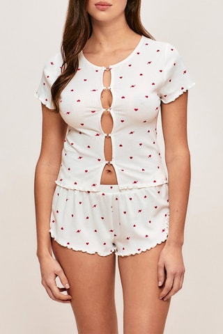 Short de pyjama Ribloviz - Blanc
