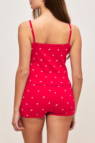 Short de pyjama Lovepointiz - Rouge