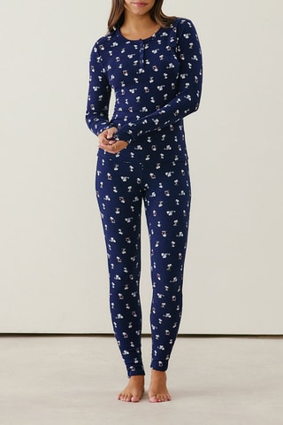 Pantalon de pyjama Snoopy Brushsnoopyiz - Bleu marine