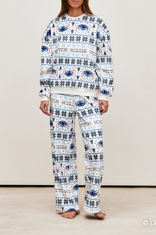 Pantalon de pyjama Stitch Lilo et Stitch Disney Coldstitchiz - Ecru