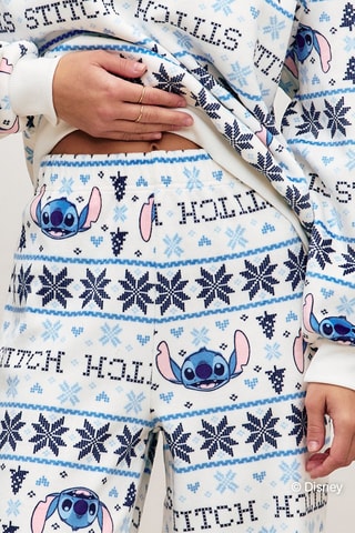 Pantalon de pyjama Stitch Lilo et Stitch Disney Coldstitchiz - Ecru