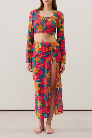 Crop top Aliotiz - Petrolio