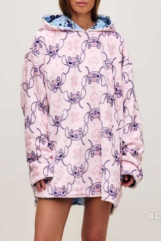 Robe sweat réversible Angel et Stitch Lilo et Stitch Disney - Ciel
