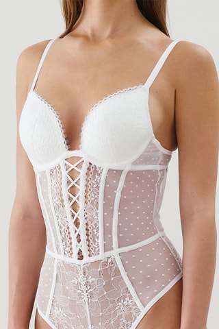 Body-tanga Sweetsexiz - Blanc