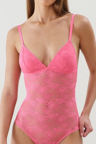 Body tanga Lacebodiz - Rosa