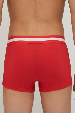 Boxer Oreliz-New Uniz en coton biologique - Rouge - Undiz